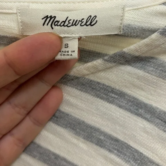 Madewell Striped T-shirt Dress - Picture 5 of 10